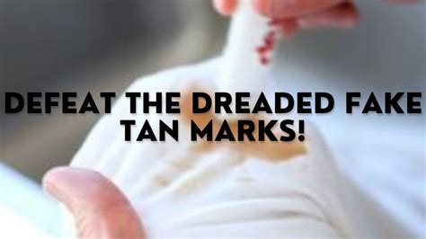 how to stop fake tan getting on white clothes|how to remove tan from clothes.